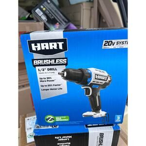 HART 20V Brushless 1/2” Drill Driver HPDD02B Cordless Tool Only NEW Sealed